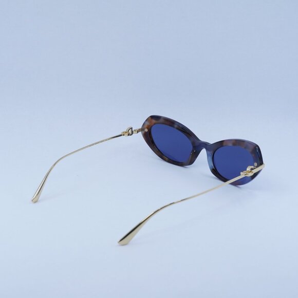 Dolce & Gabbana DG4473 344380 Sunglasses Havana Frame, Blue Lenses -Lowest Price